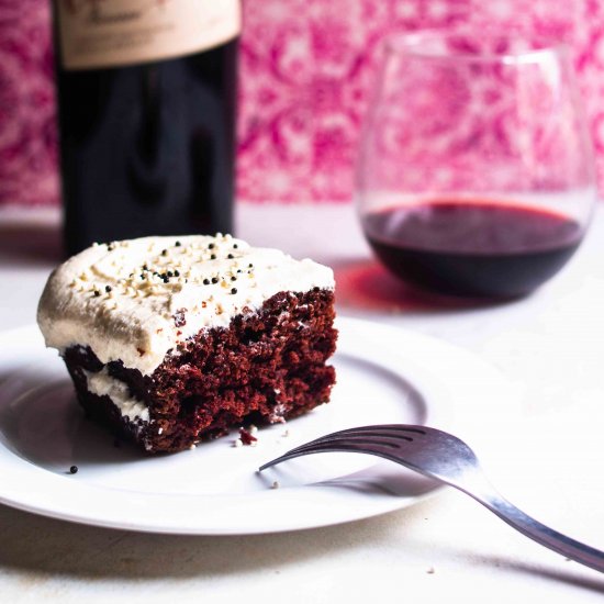 Gluten Free Red Wine Chocolate Cake