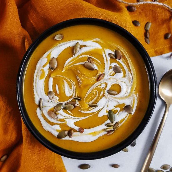 Curried Butternut squash soup