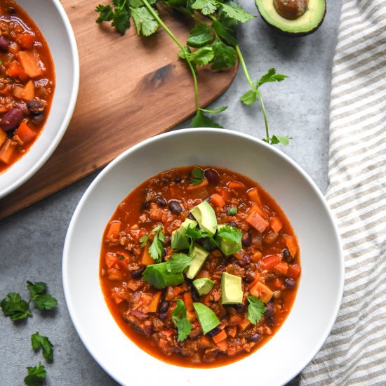 Soy Chorizo Chili