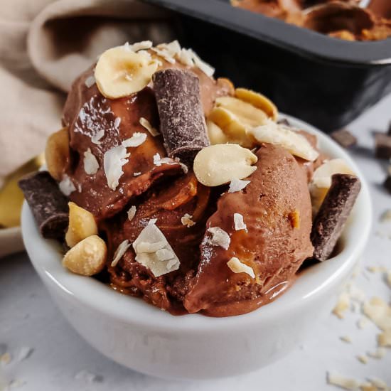 Chocolate PB Ice Cream (No Dairy)