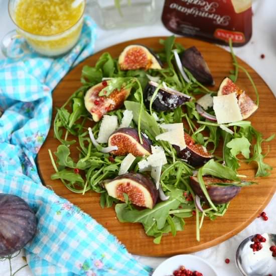 Figs and Macadamia Salad with Parme