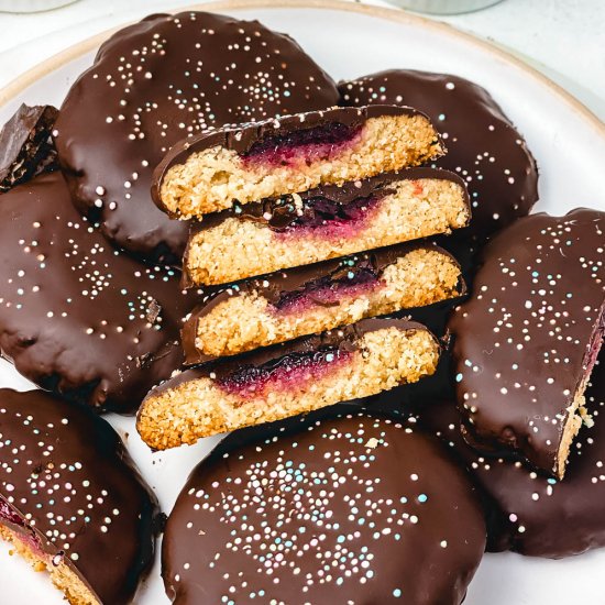 Chocolate Covered Almond Cookies