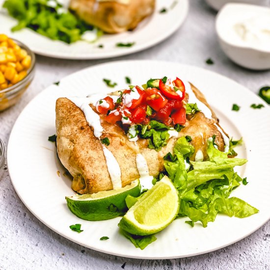 Shredded Beef Chimichanga