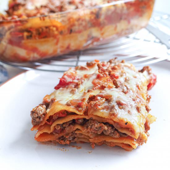 Easy and delicious lasagna