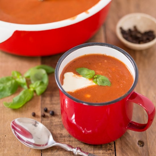 Polish tomato soup