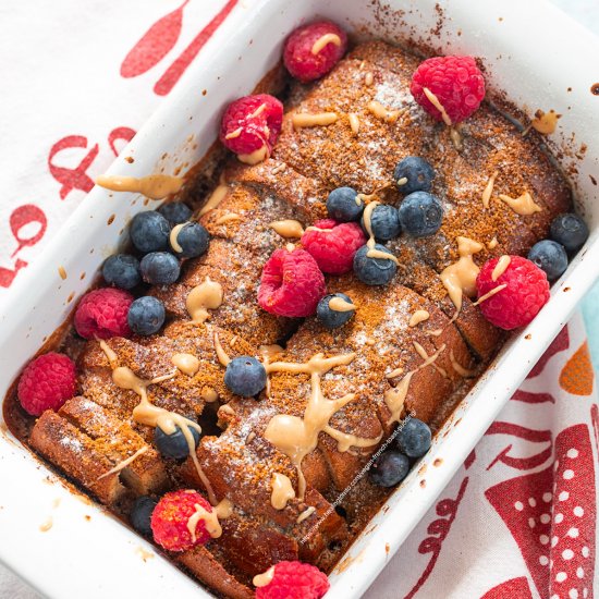 Vegan French Toast Pudding