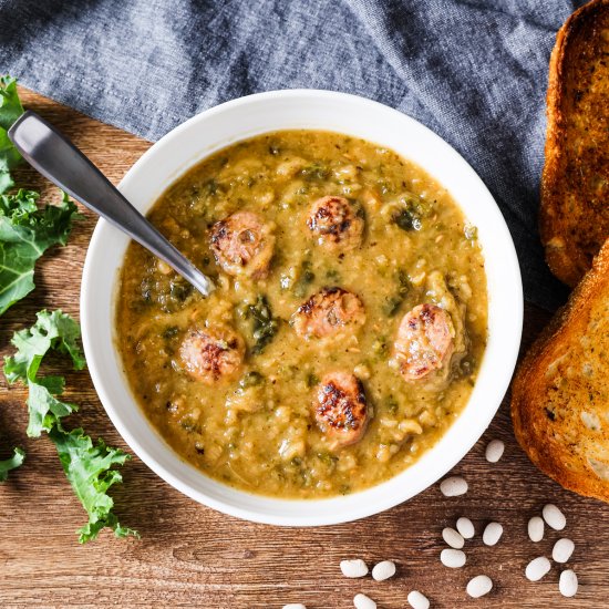 White Bean Soup and Chicken Sausage