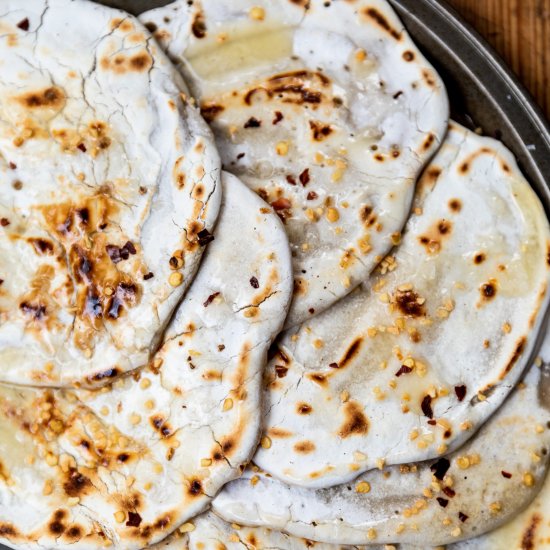 Grain-Free Garlic Naan Bread