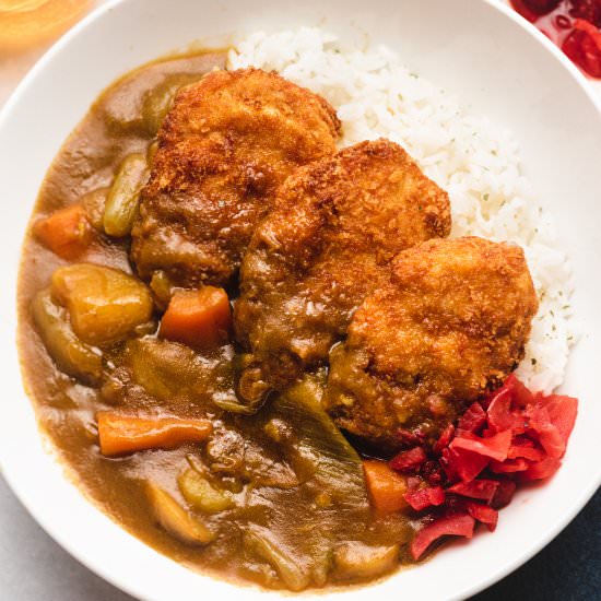 vegan tofu katsu curry