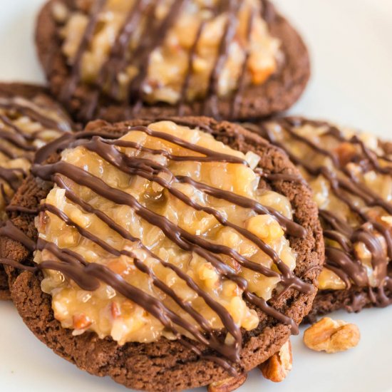 German Chocolate Cookies