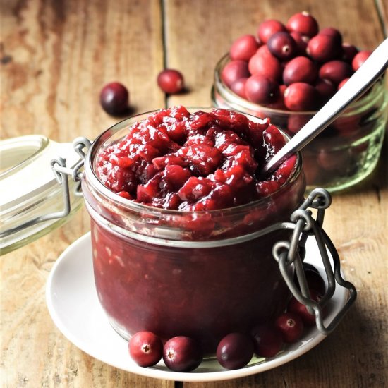 Cranberry Chutney (Low Sugar)