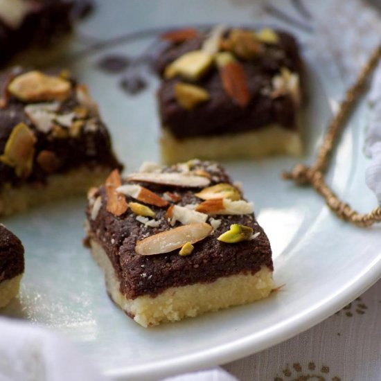 Indian Chocolate Mawa Burfi (Fudge)