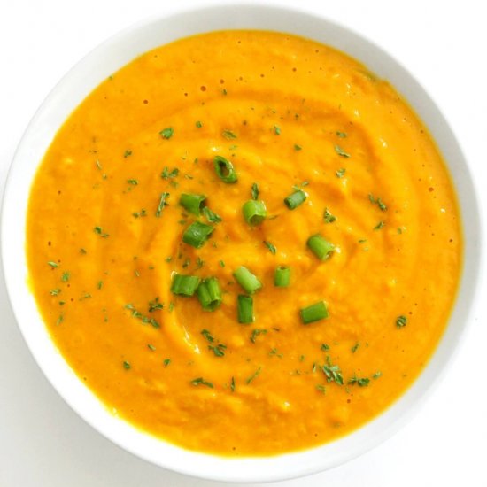 Vegan Curried Pumpkin Soup (GF/P)