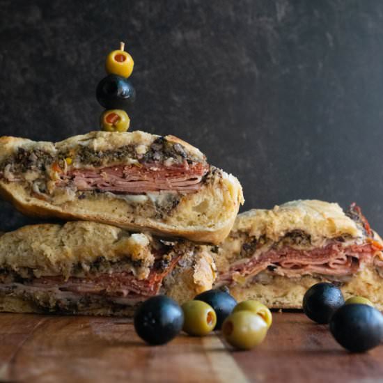 Spicy Muffuletta Oven Panini