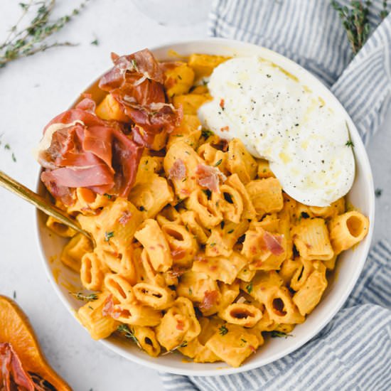 Creamy Honey Nut Squash Pasta