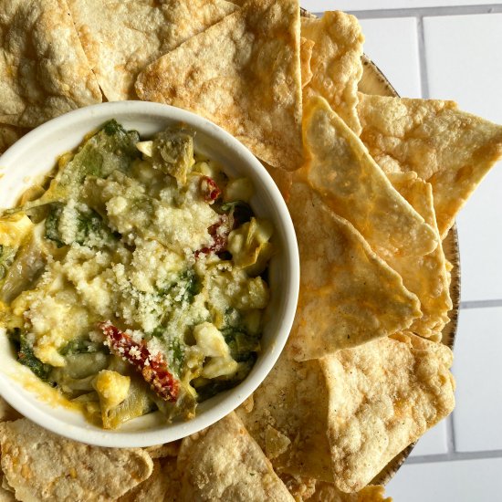 Healthy Spinach Artichoke Dip