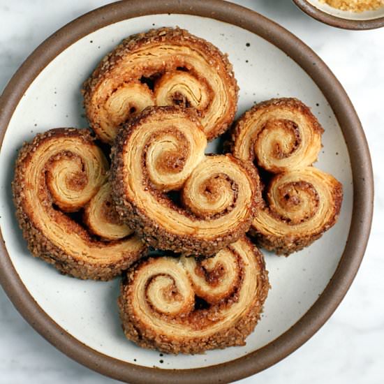 Cinnamon-Sugar Palmiers