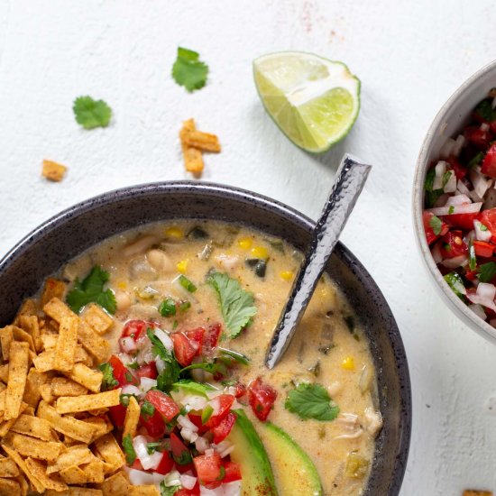 Vegan White No-Chicken Chili