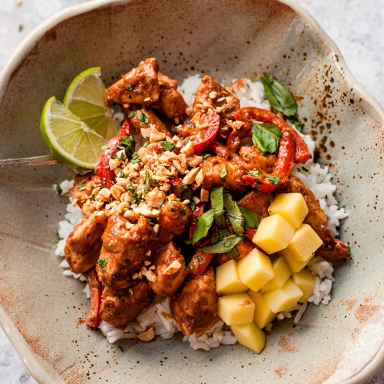 Sweet & Spicy Peanut Butter Chicken