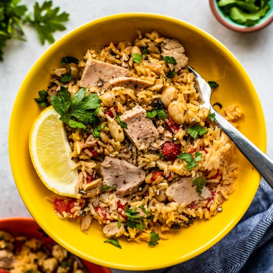 Mediterranean Rice with Tuna