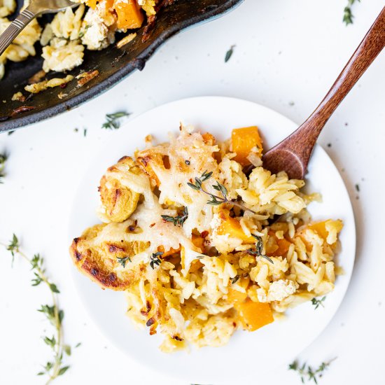 Butternut Squash Orzo Bake