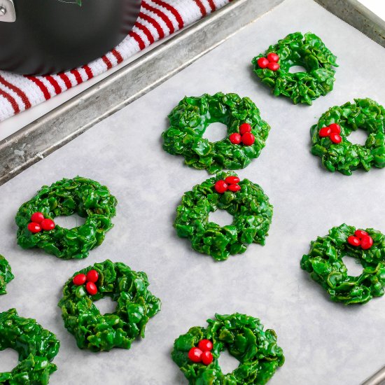 Christmas Wreath Cookies