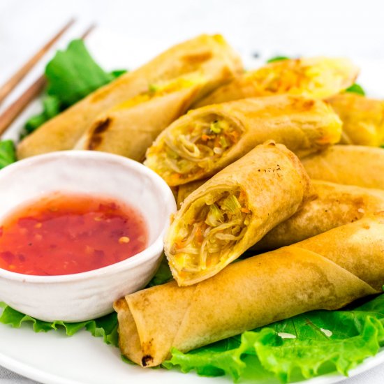 Vegan Air Fried Spring Rolls