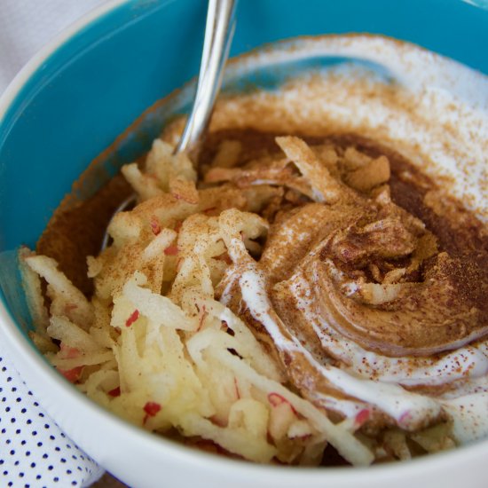 Grated Apple Yogurt Bowl