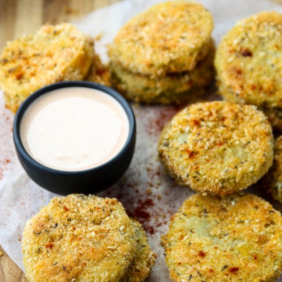 Oven Fried Green Tomatoes