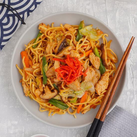 YAKISOBA ( STIR FRIED JAPANESE NOOD