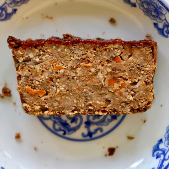 Vegan Lentil Nut Loaf