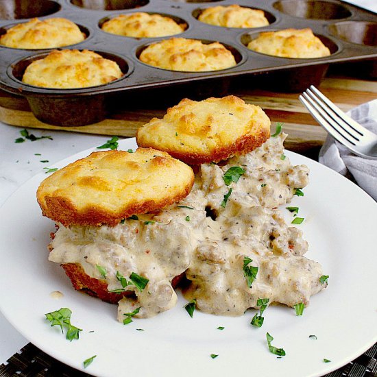 Keto Biscuits and Gravy