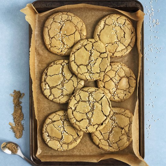 Hojicha Brownie Cookies