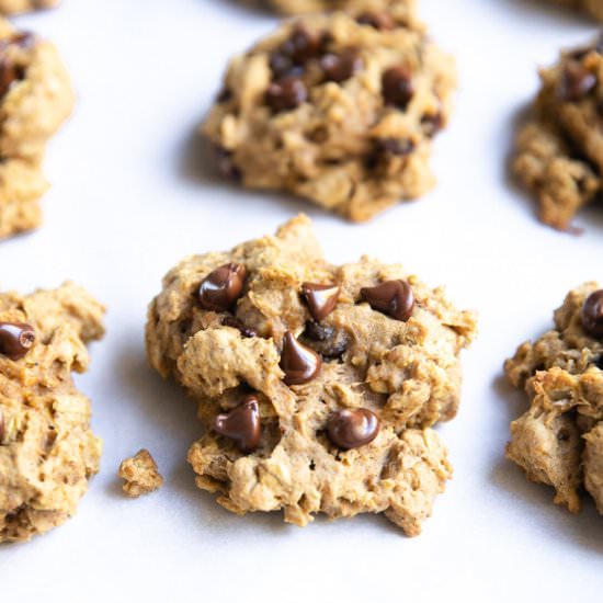 Pumpkin Oatmeal Chocolate Chip Cookies