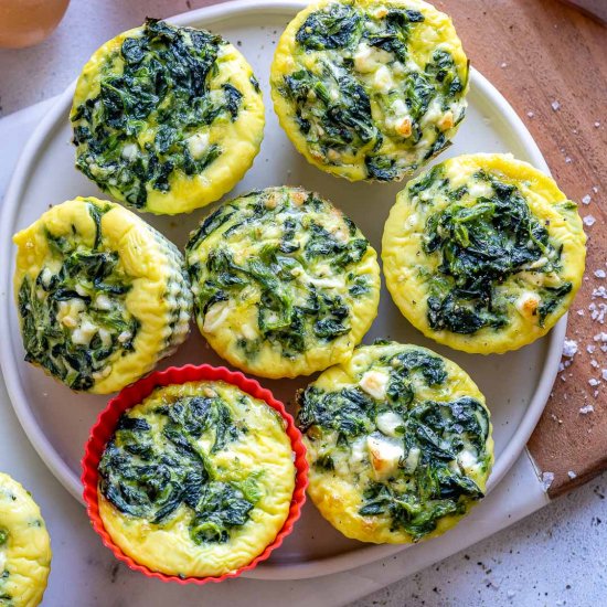 FETA AND SPINACH BAKED EGG CUPS