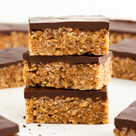 Vegan Scotcheroos (Special K Bars!)