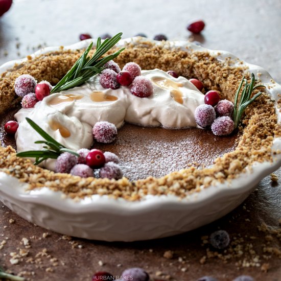 Butternut Squash Pie w Cranberries