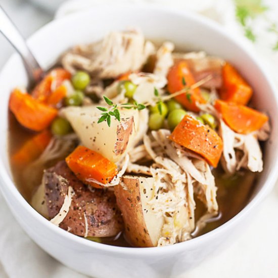 Slow Cooker Chicken Potato Soup