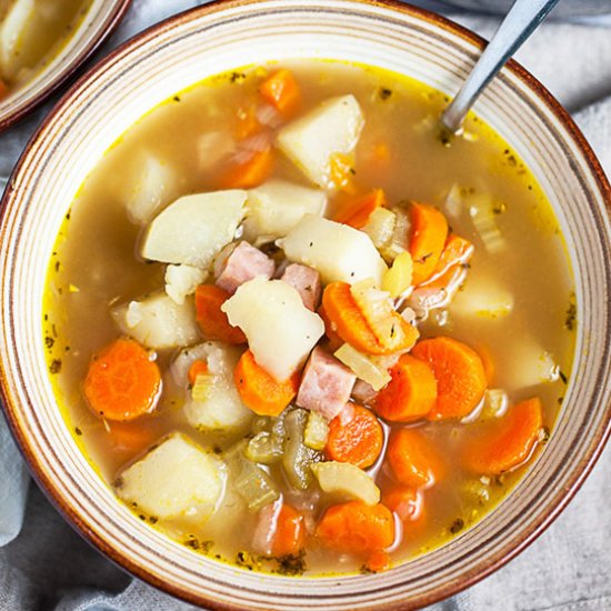 Healthy Ham and Potato Soup