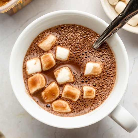 miso salted hot chocolate