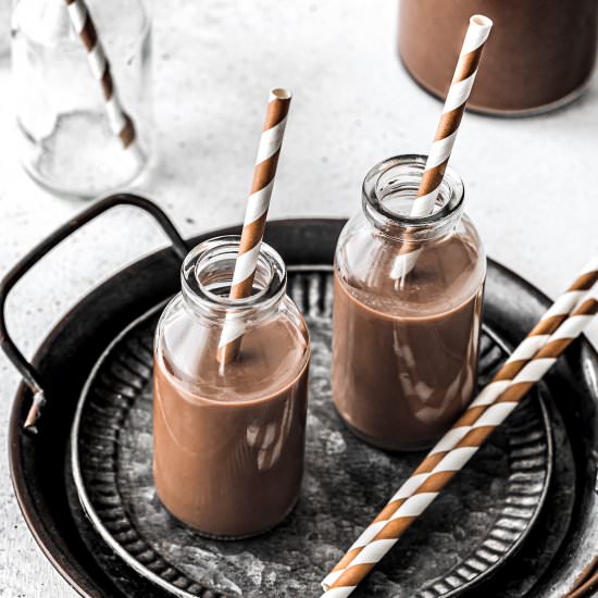 Chocolate almond milk