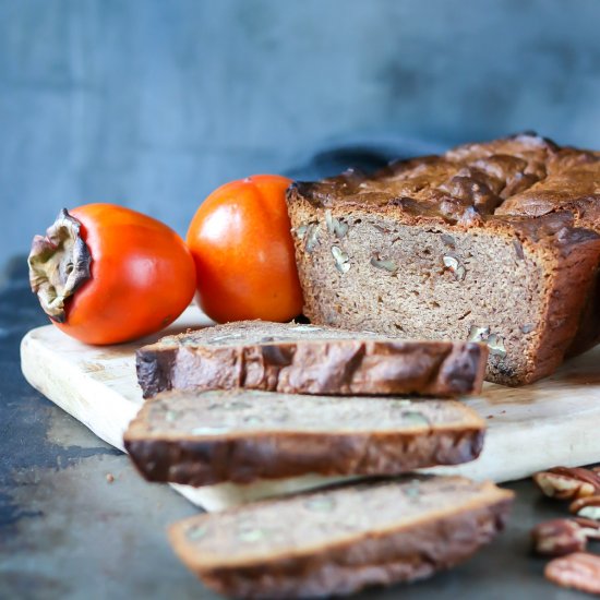 Persimmon Bread with Pecans