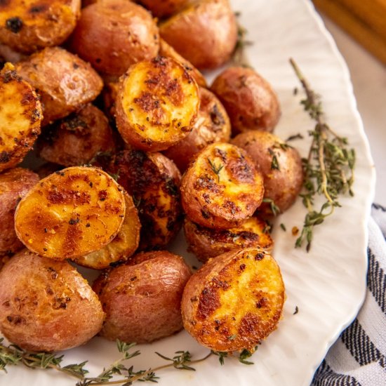 Honey Mustard Roasted Baby Potatoes