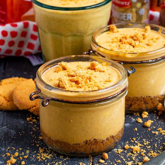 No Bake Pumpkin Cheesecake Jars