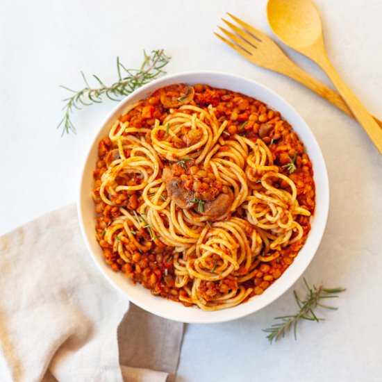 Lentil Bolognese