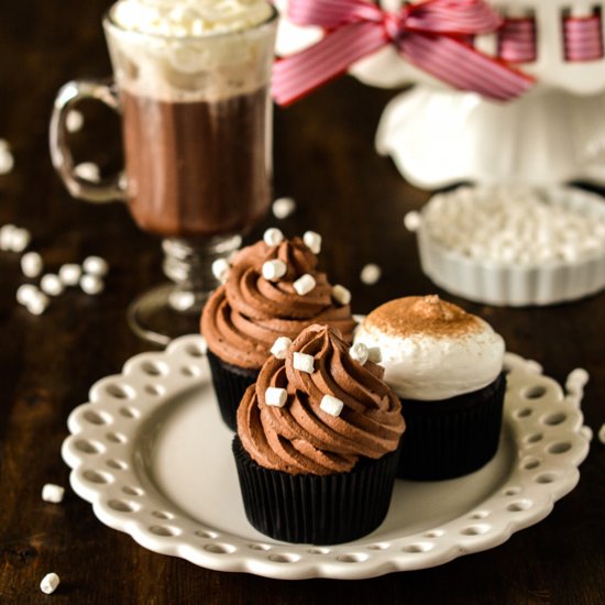 The Best Hot Cocoa Cupcakes