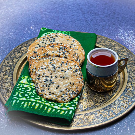 Toasted Sesame Seed Cookies