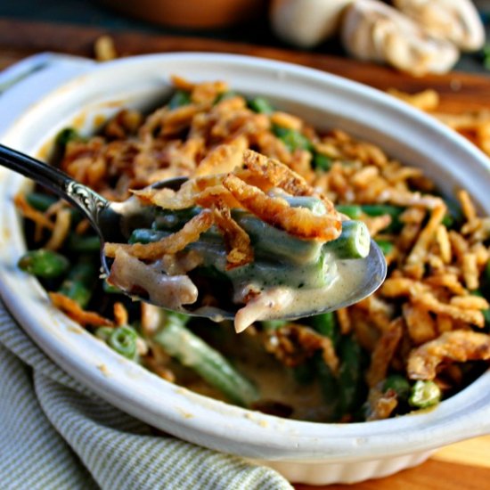 Small Batch Green Bean Casserole