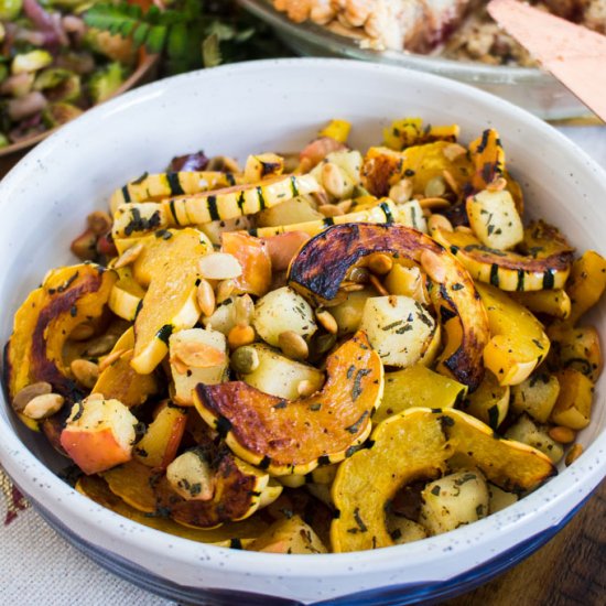 Roasted Delicata Squash and Apples