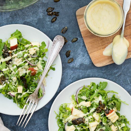 Arugula Apple Salad with Quinoa